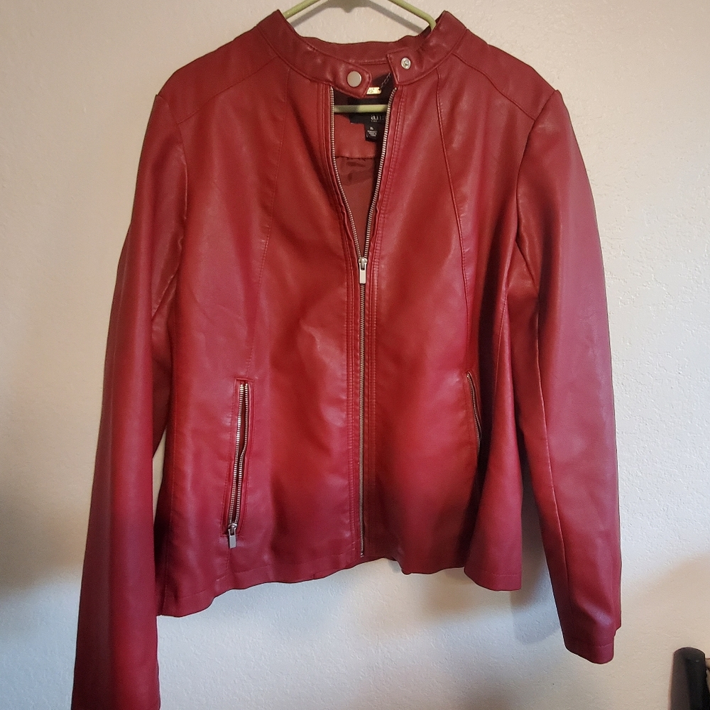 Red "Leather" Jacket